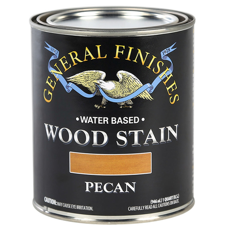 GENERAL FINISHES 1 Qt Pecan Wood Stain Water-Based Penetrating Stain WPQT